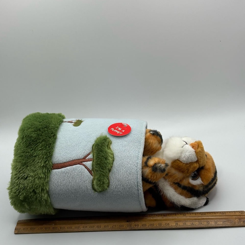Aurora TIGER Plush Puppet Stuffed Animal Toy In Tree 11” New Without Tags - Picture 11 of 14